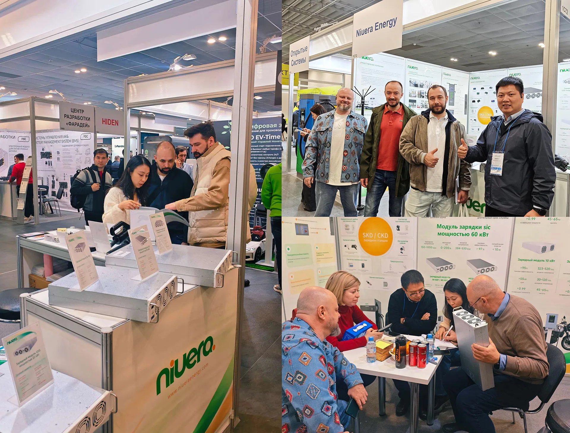 Módulos expostos, reuniões e fotos com visitantes no estande da RENWEX 2026