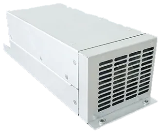 Módulo de recarga de 3,2 kW, com grade de ventilação lateral
