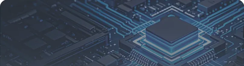 Chip de processamento digital em placa eletrônica